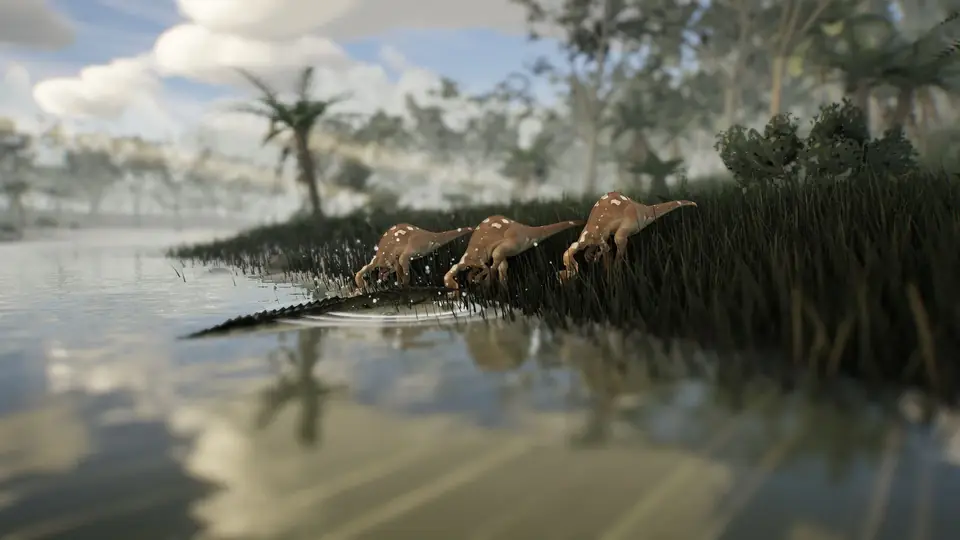Captura del juego / In-game screenshot: Emboscada en el río / River ambush